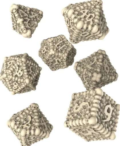 Q-Workshop - Dice Macabre RPG Dice Set (7-delig)