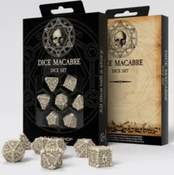 Q-Workshop - Dice Macabre RPG Dice Set (7-delig)