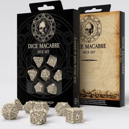 Q-Workshop - Dice Macabre RPG Dice Set (7-delig)