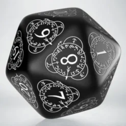 Q-Workshop - D20 Life Counter: Black & White
