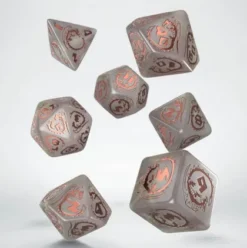 Q-Workshop - Dragons RPG Dice Set: Quartz (7-delig)