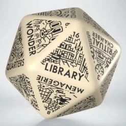 Q-Workshop - Dungeon Generator Die: Beige & Black