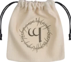 Q-Workshop - Elvish Dice Pouch: Beige & Black