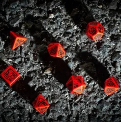Q-Workshop - Final Race RPG Dice Set: Engine Roar (7-delig)