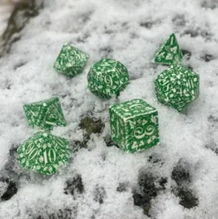 Q-Workshop - Forest RPG Dice Set: Tundra (7-delig)