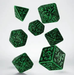 Q-Workshop - Forest RPG Dice Set: Jungle (7-delig)