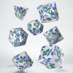 Q-Workshop - Full Art Dice Set: Porcelain