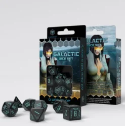 Q-Workshop - Galactic RPG Dice Set: Black & Blue