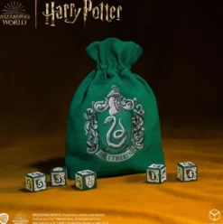 Q-Workshop - Harry Potter Dice & Pouch: Slytherin (5-delig)