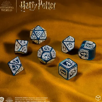 Q-Workshop - Harry Potter Modern RPG Dice Set: Ravenclaw - Blue (7-delig)
