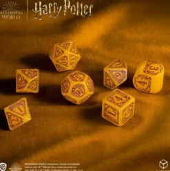 Q-Workshop - Harry Potter Modern RPG Dice Set: Gryffindor - Gold (7-delig)