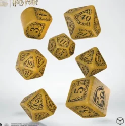 Q-Workshop - Harry Potter Modern RPG Dice Set: Hufflepuff - Yellow (7-delig)
