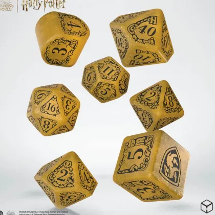 Q-Workshop - Harry Potter Modern RPG Dice Set: Hufflepuff - Yellow (7-delig)