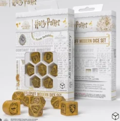 Q-Workshop - Harry Potter Modern RPG Dice Set: Hufflepuff - Yellow (7-delig)