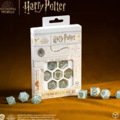Q-Workshop - Harry Potter Modern RPG Dice Set: Slytherin - White (7-delig)