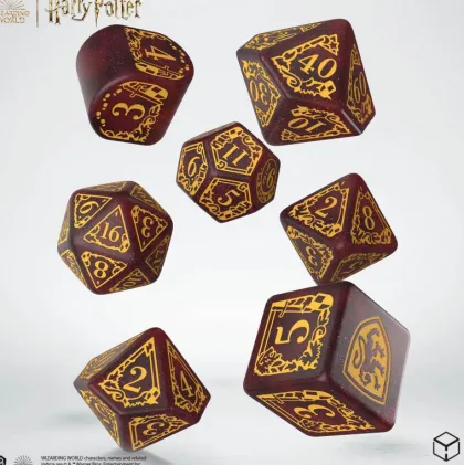 Q-Workshop - Harry Potter Modern RPG Dice Set: Gryffindor - Red (7-delig)
