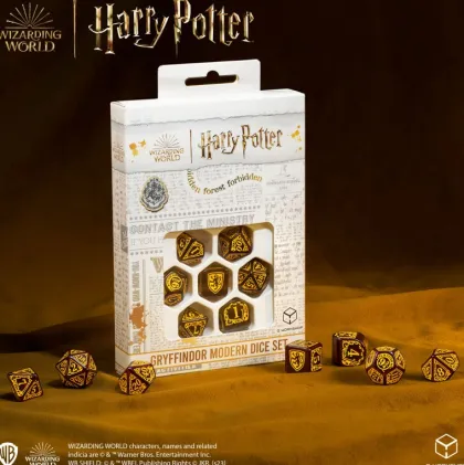 Q-Workshop - Harry Potter Modern RPG Dice Set: Gryffindor - Red (7-delig)