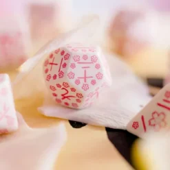 Q-Workshop - Japanese RPG Dice Set: Cherry Blossoms Petals