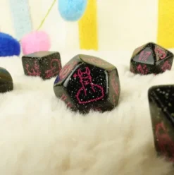 Q-Workshop - Llama RPG Dice Set: Spitty (7-delig)