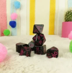 Q-Workshop - Llama RPG Dice Set: Spitty (7-delig)