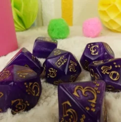 Q-Workshop - Llama RPG Dice Set: Zippy (7-delig)