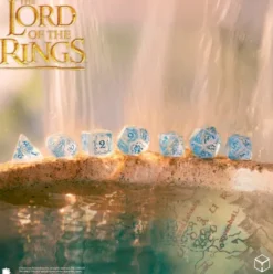 Q-Workshop - Lord of the Rings RPG Dice Set: Rivendell - Water (7-delig)