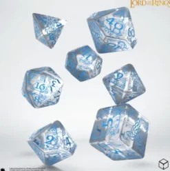 Q-Workshop - Lord of the Rings RPG Dice Set: Rivendell - Water (7-delig)
