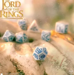 Q-Workshop - Lord of the Rings RPG Dice Set: Rivendell - Stone (7-delig)
