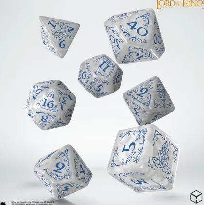 Q-Workshop - Lord of the Rings RPG Dice Set: Rivendell - Stone (7-delig)