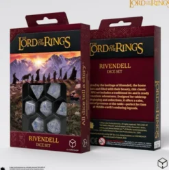 Q-Workshop - Lord of the Rings RPG Dice Set: Rivendell - Stone (7-delig)