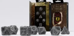 Q-Workshop - Metal RPG Dice Set: Call of Cthulhu (7-delig)