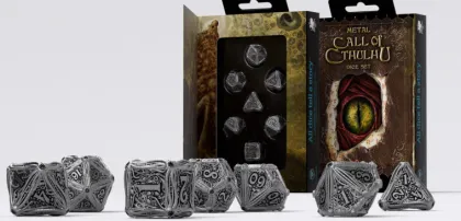 Q-Workshop - Metal RPG Dice Set: Call of Cthulhu (7-delig)