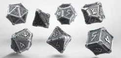 Q-Workshop - Metal RPG Dice Set: Mythical (7-delig)