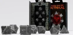 Q-Workshop - Metal RPG Dice Set: Mythical (7-delig)
