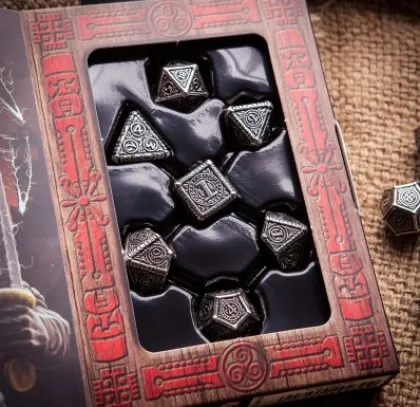 Q-Workshop - Metal RPG Dice Set: Svetovid (7-delig)