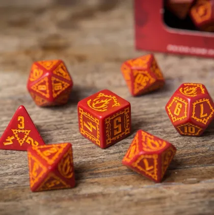 Q-Workshop - Pathfinder RPG Dice Set: Age of Ashes (7-delig)