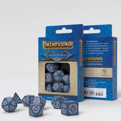Q-Workshop - Pathfinder RPG Dice Set: Hell's Rebels (7-delig)