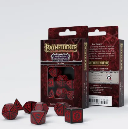 Q-Workshop - Pathfinder RPG Dice Set: Wrath of the Righteous (7-delig)