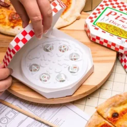 Q-Workshop - Pizza RPG Dice Set: Pepperoni (7-delig)
