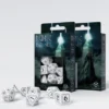 Q-Workshop - Runic RPG Dice Set: White & Black (7-delig)