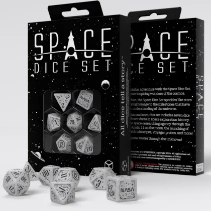 Q-Workshop - Space RPG Dice Set: Apollo (7-delig)