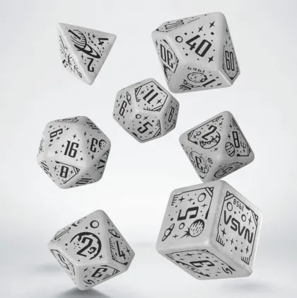 Q-Workshop - Space RPG Dice Set: Apollo (7-delig)