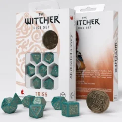 Q-Workshop - The Witcher RPG Dice Set: Triss - The Beautiful Healer (8-delig)