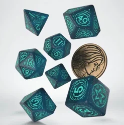 Q-Workshop - The Witcher RPG Dice Set: Yennefer - Sorceress Supreme (8-delig)