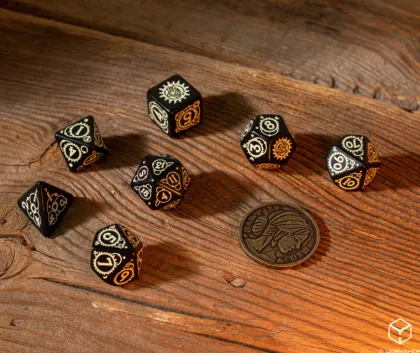 Q-Workshop - The Witcher RPG Dice Set: Ciri - The Zireael (8-delig)