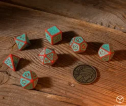 Q-Workshop - The Witcher RPG Dice Set: Triss - Merigold the Fearless (8-delig)