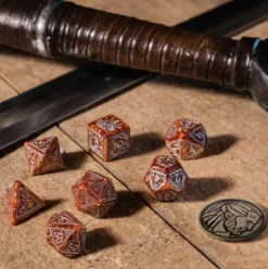 Q-Workshop - The Witcher RPG Dice Set: Geralt - The Monster Slayer (8-delig)