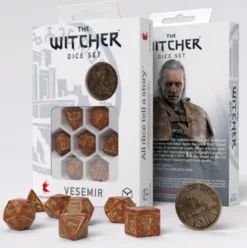 Q-Workshop - The Witcher RPG Dice Set: Vesemir - The Wise Witcher (8-delig)