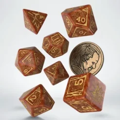 Q-Workshop - The Witcher RPG Dice Set: Vesemir - The Wise Witcher (8-delig)