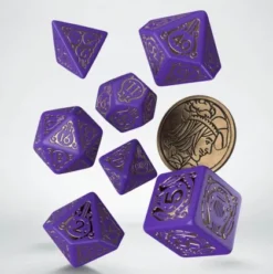 Q-Workshop - The Witcher RPG Dice Set: Dandelion - Viscount De Lettenhove (8-delig)